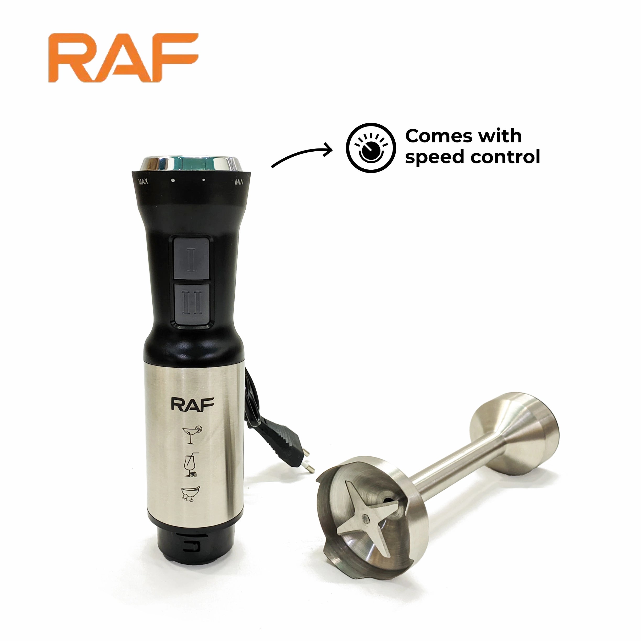 RAF Hand Blender & Stick Blender R.294 with 21 Speed Setting