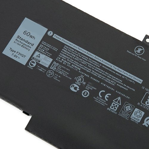 DELL BATTERY, Laptop Batteries Laptop Battery for Dell Latitude 7280 7290 7380 7390 7480 7490 F3YGT 2X39G DM3WC KG7VF V4940 MYJ96