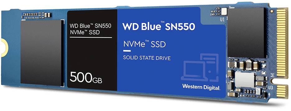 DESKTOP HARD DISK DRIVES, HARD DISK DRIVES, LAPTOP HARD DISK DRIVES, NVMES Western Digital Blue 500 GB NVMe/PCIe M.2 internal SSD M.2 PCIe NVMe Retail WDS500G2B0C