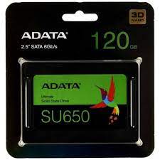 SSDS ADATA Ultimate SU650 2.5″ 120GB SATA III 3D NAND Internal Solid State Drive (SSD)
