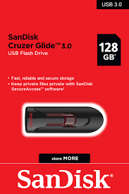 SANDISK, USB DRIVES SanDisk 128GB USB Cruzer Glide 128GB USB 3.0 | SDCZ600-128G-G35