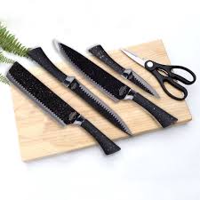 Knife Set with Black handles