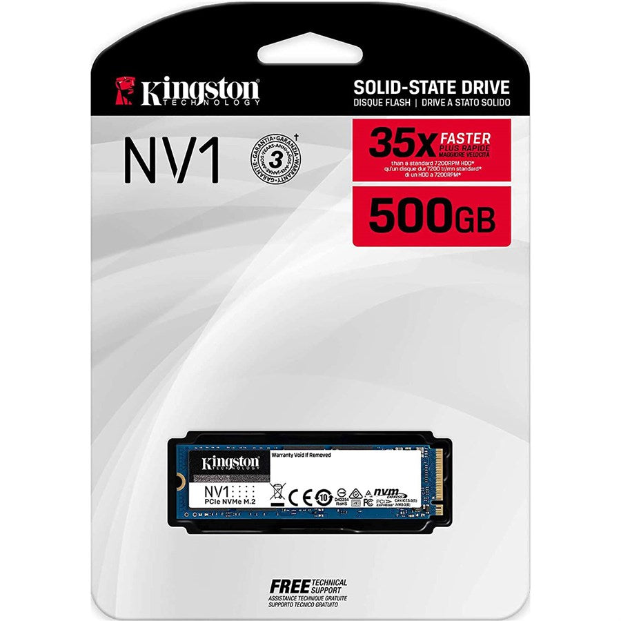 DESKTOP HARD DISK DRIVES, HARD DISK DRIVES, LAPTOP HARD DISK DRIVES, NVMES Kingston NEW NV1 NVMe 2280 SATA SSD 500GB Internal Solid State Drive Hard Disk For Notebook