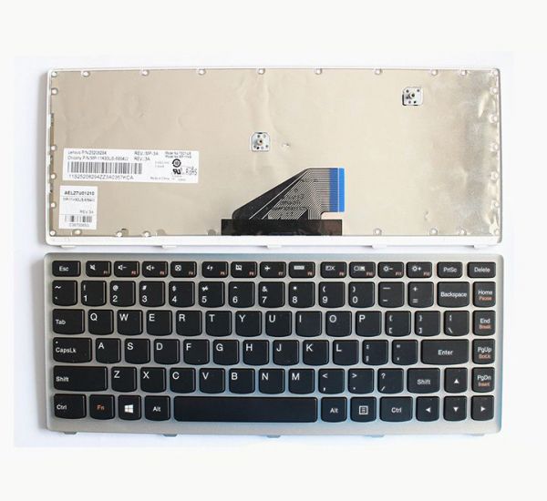 LAPTOP KEYBOARDS, LENOVO KEYBOARDS Laptop keyboard for Lenovo Ideapad U310 U310-IFI U310-ITH Notebook English keyboard with Silver Frame