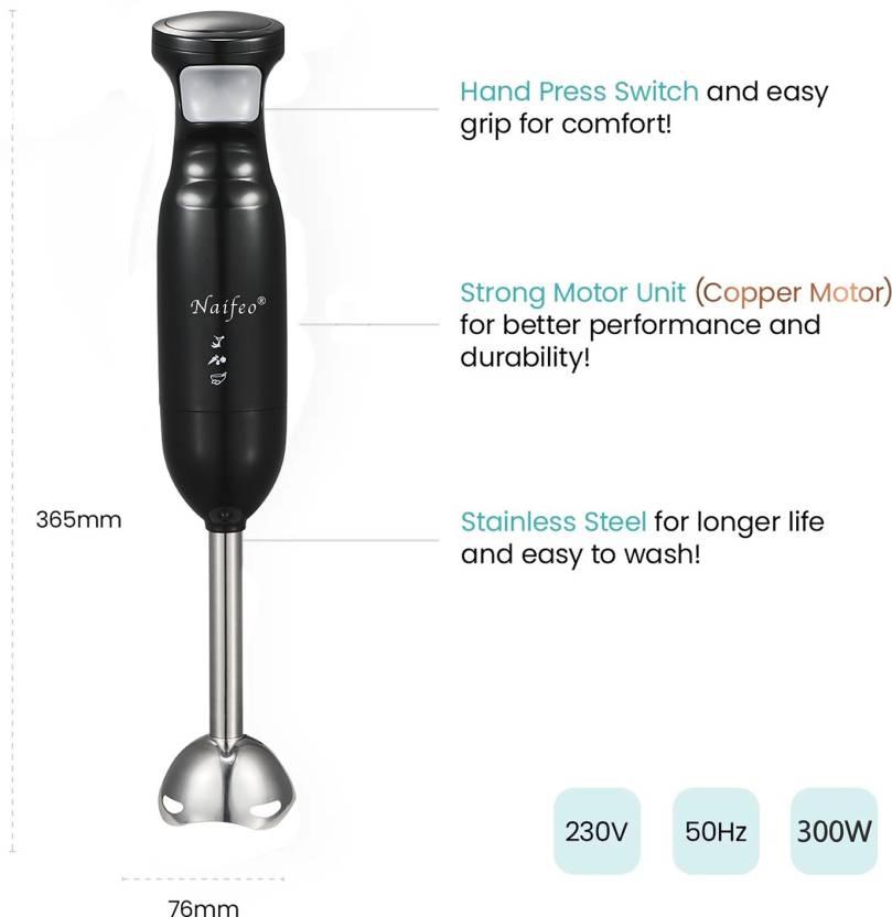 Nafeio SmartBuy NF-8003S Hand Blender (Black) 300W