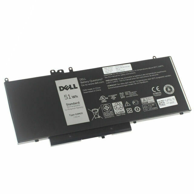 DELL BATTERY, Laptop Batteries original G5M10 Dell Latitude E5250 E5425 E5450 E5470 E5525 E5550 8V5GX R9XM9 WYJC2 1KY05-SIKER 51Wh 4 Cell Battery