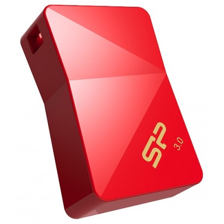 SILICON POWER, USB DRIVES SILIKON POWER JEWEL J08 64 GB USB 3.0 Mini Flash Drive, RED (SP064GBUF3J08V1K)
