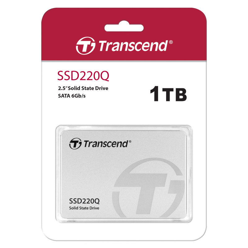 DESKTOP HARD DISK DRIVES, HARD DISK DRIVES, LAPTOP HARD DISK DRIVES, SSDS Transcend 1TB SATA III 6Gb/s 2.5-inch SSD Solid State Drive SSD220Q SSD TS1TSSD220Q SSD