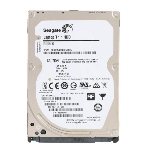 HARD DISK DRIVES, LAPTOP HARD DISK DRIVES 500GB Hard Drive Disk Internal HDD 7200 RPM 6Gb/s SATA3 Notebook BRANDED USED LAPTOP PULLED