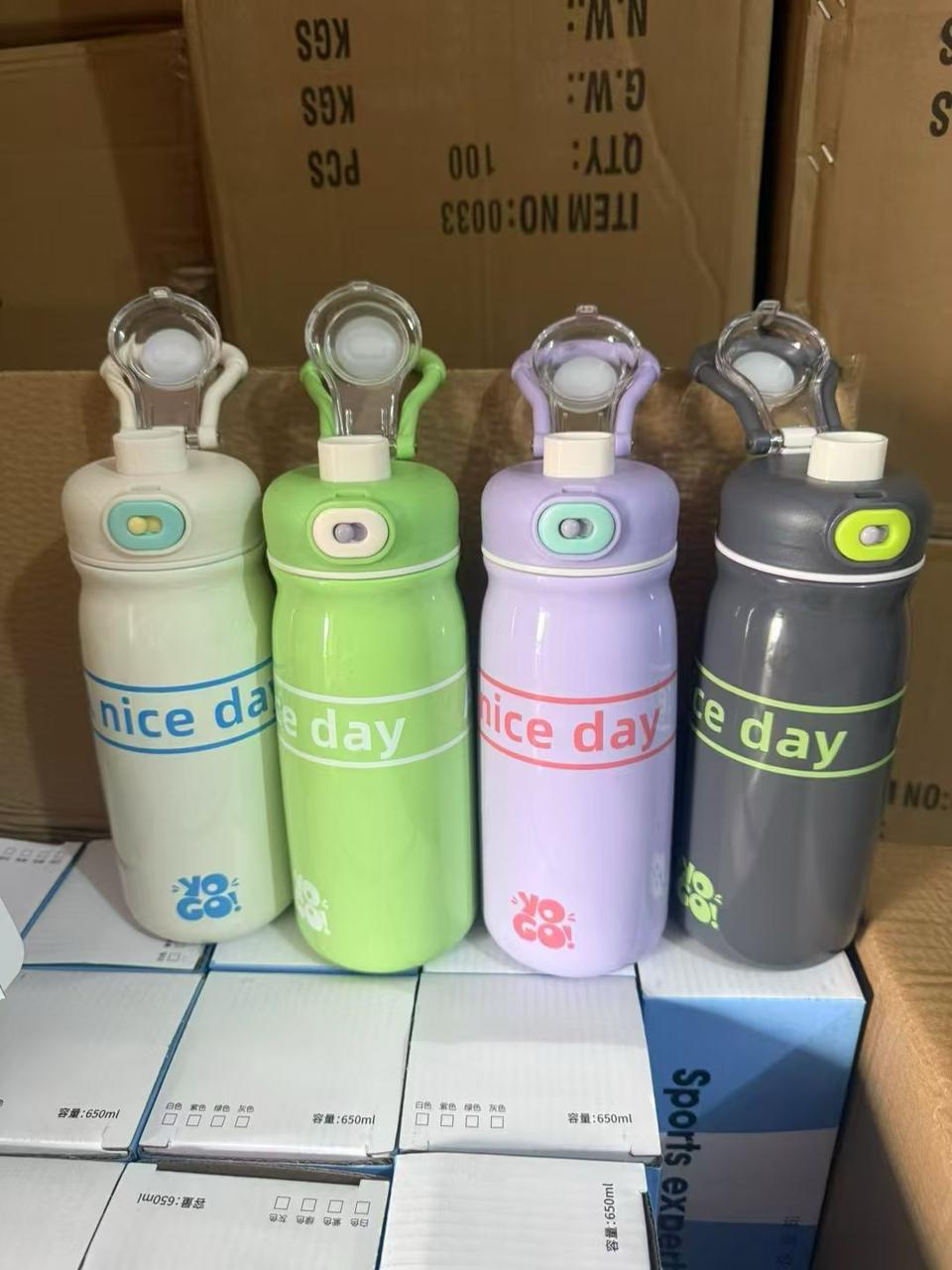 Lightweight student water bottle for school bag and travel