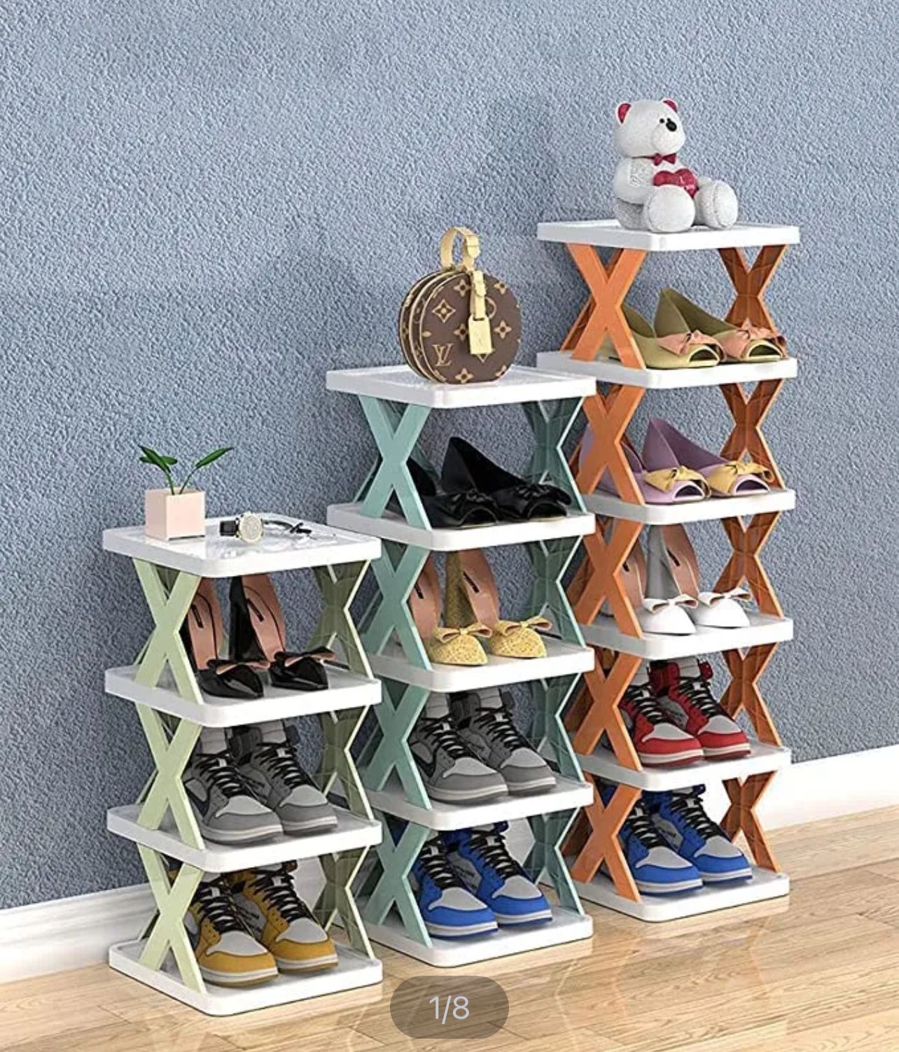 Zoni Stores stackable plastic shoe rack organizer Pakistan