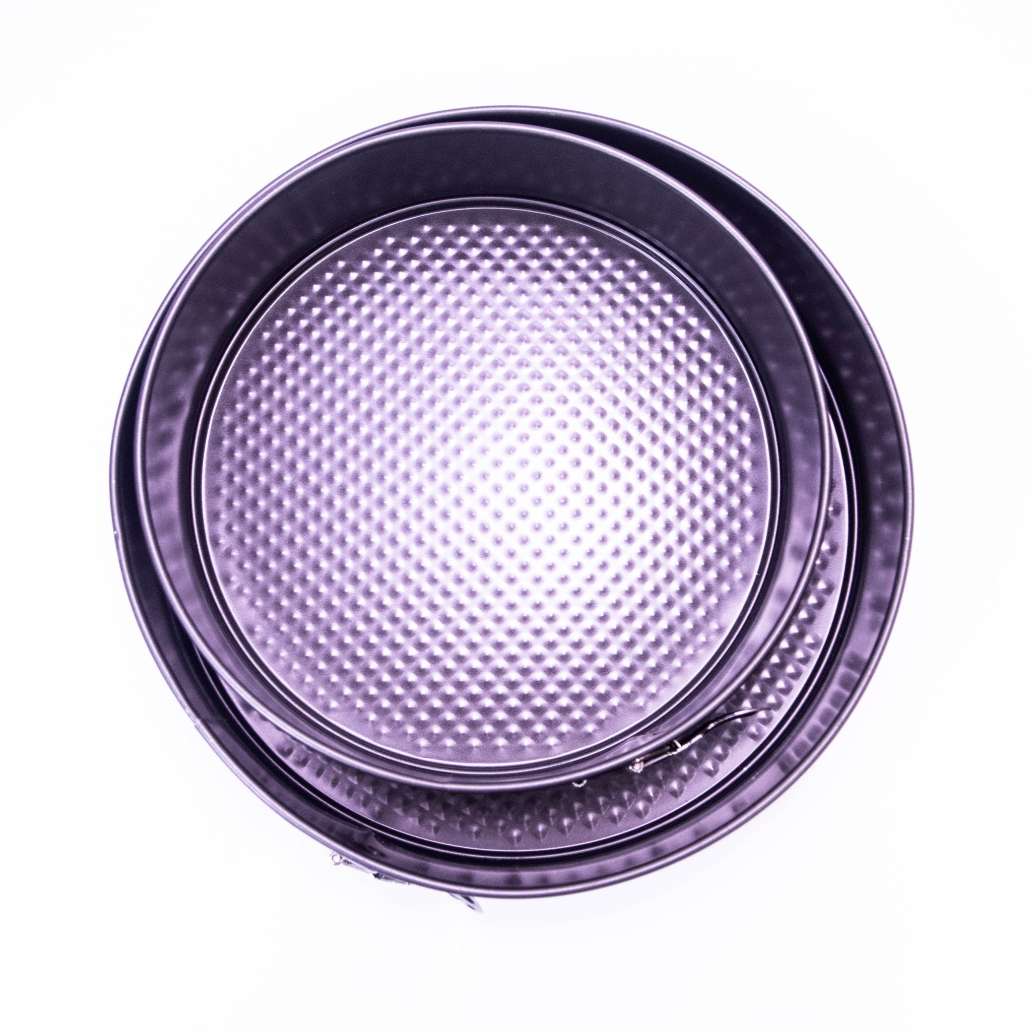 2-Piece Classic White Round Non-Stick Cake Tin/Baking Tin Set: Bake with Ease and Elegance - ZoniStores