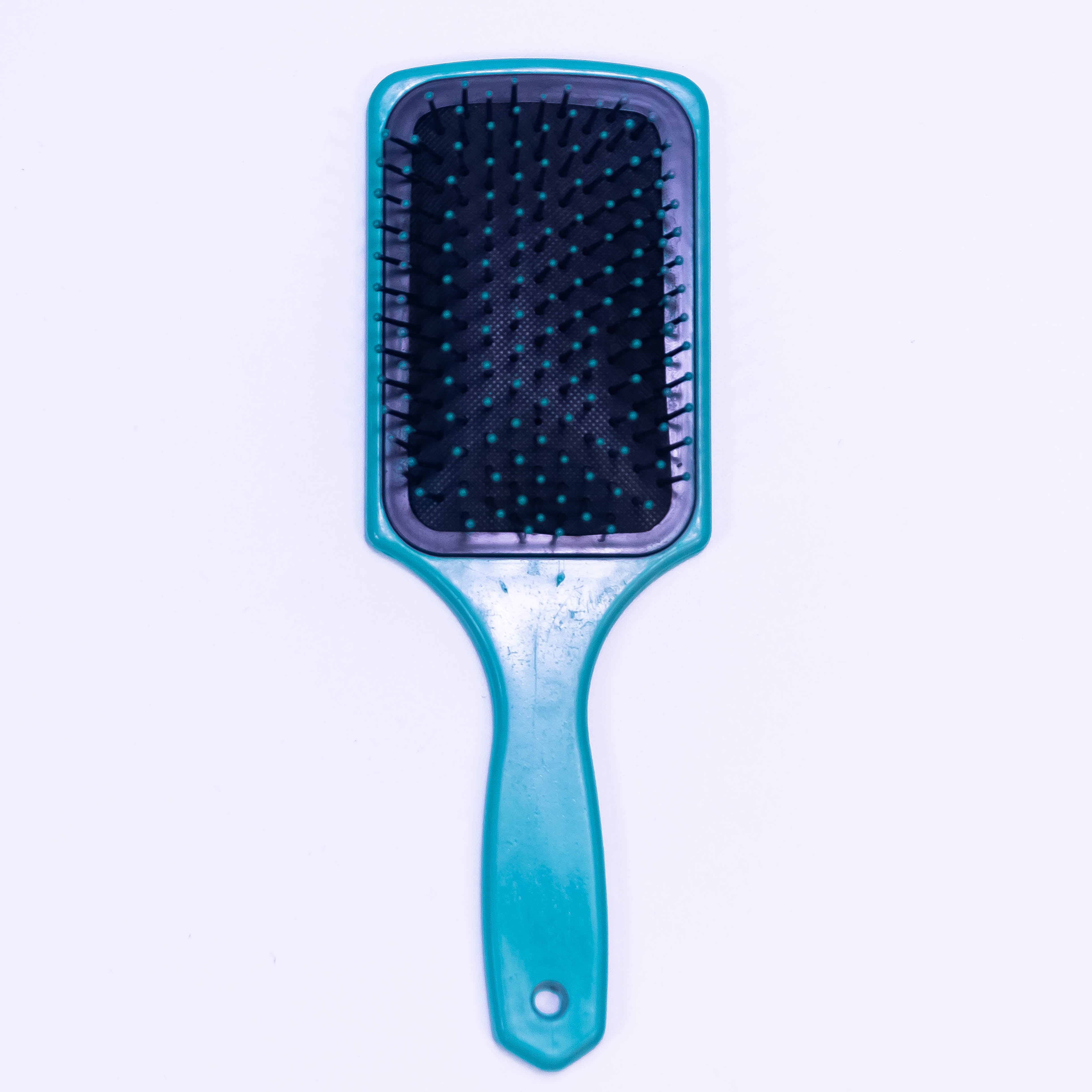Blue Mosaic Design Printed Hair Brush