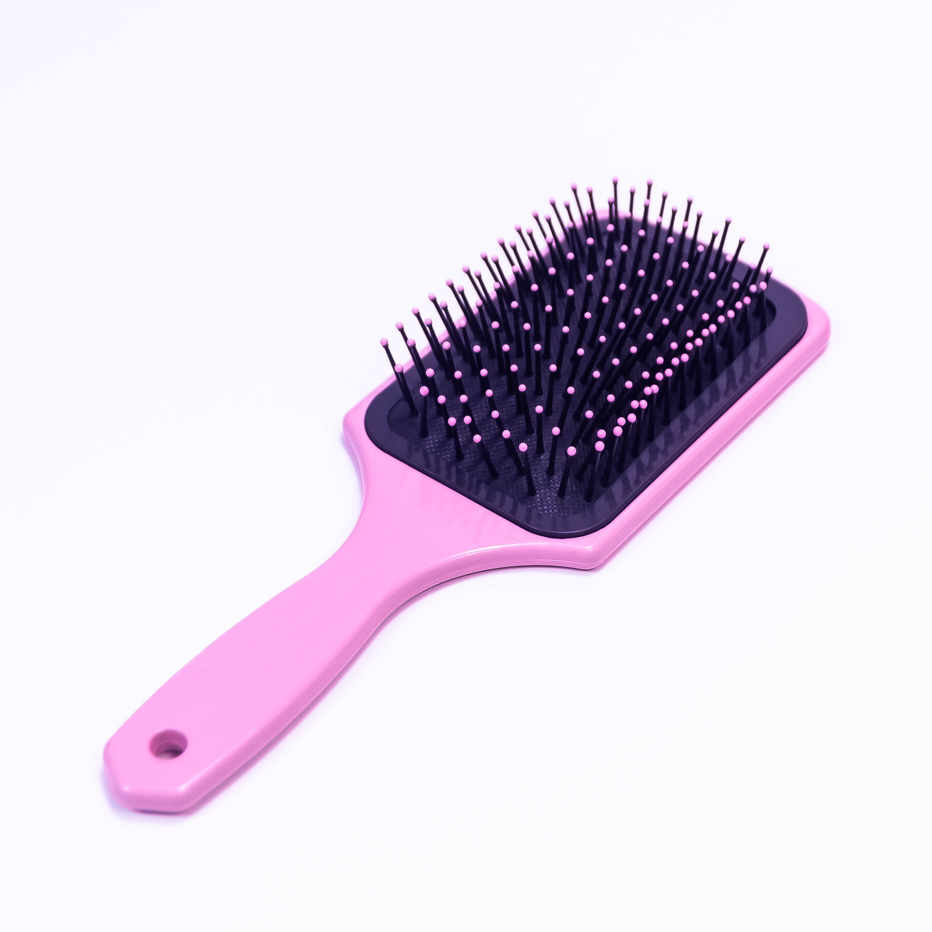 Green and Gold Leaf Printed Hair Brush