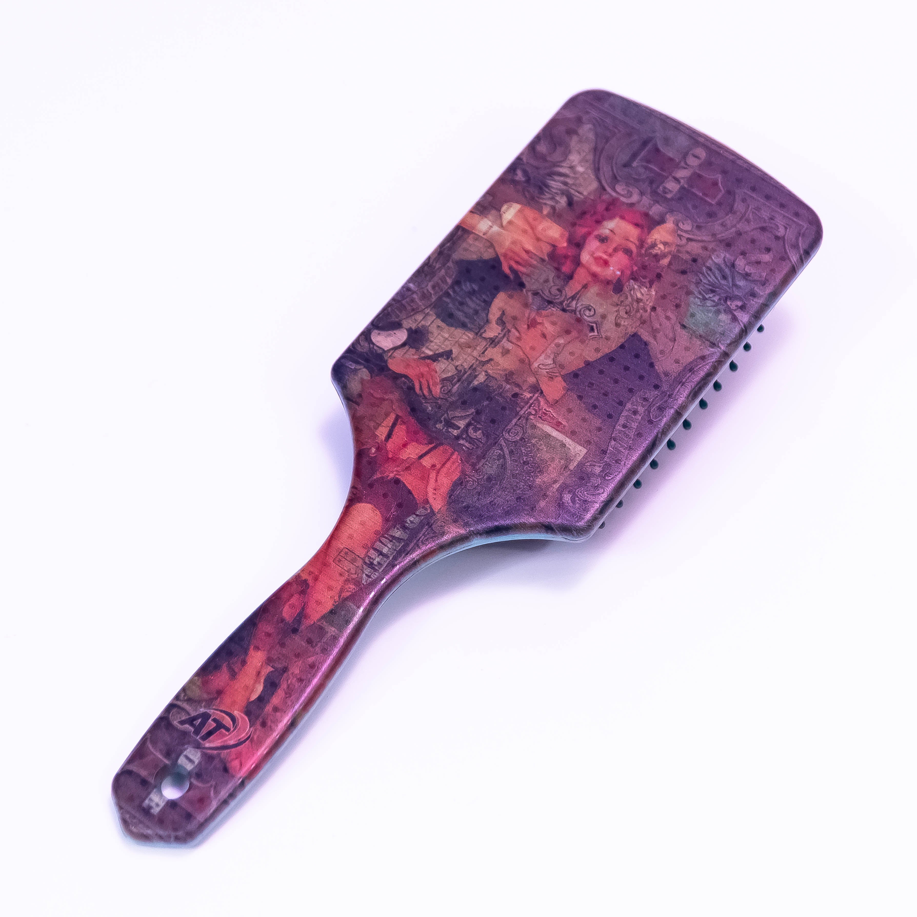 Female Themed Printed Hair Brush