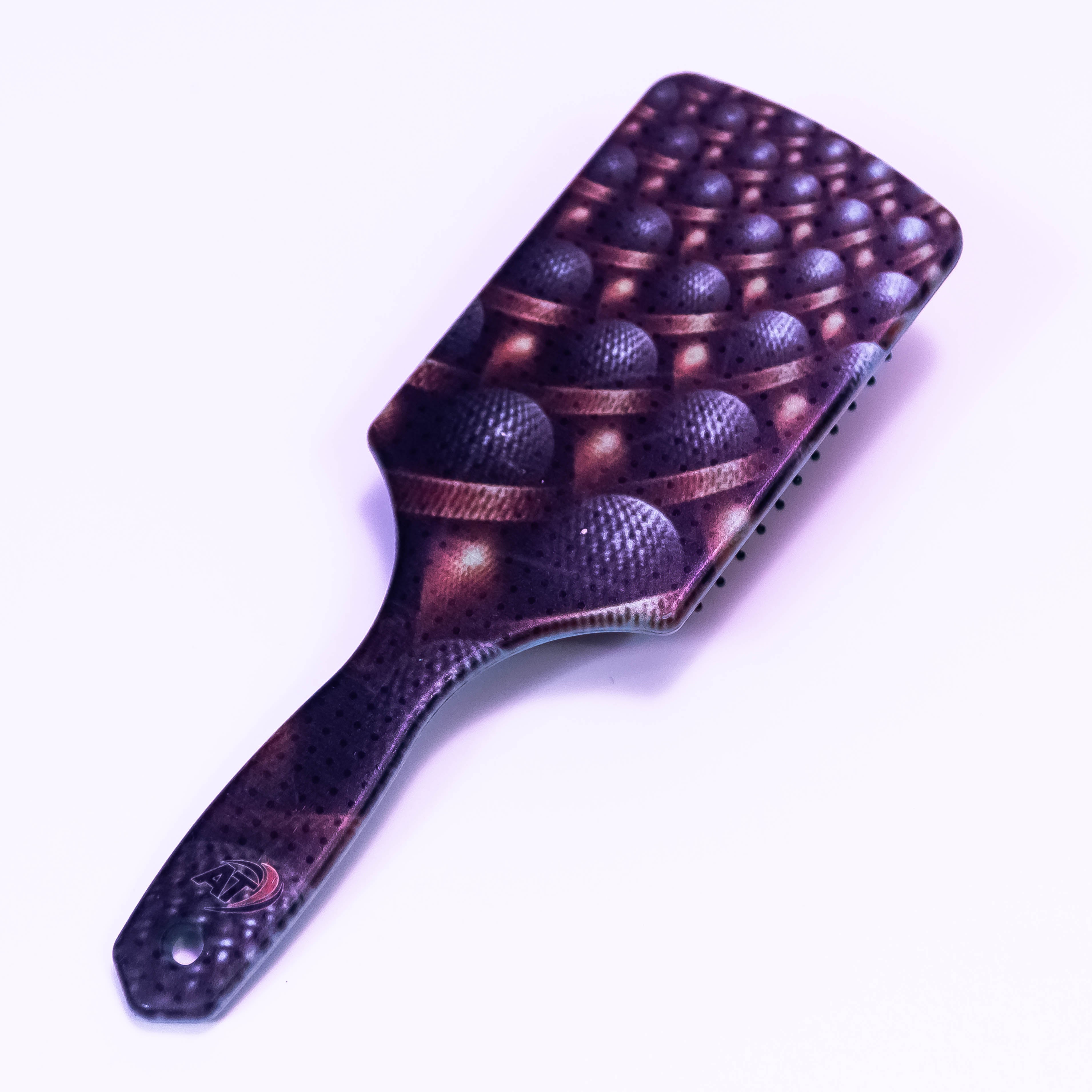 Metal Ball Printed Hair Brush