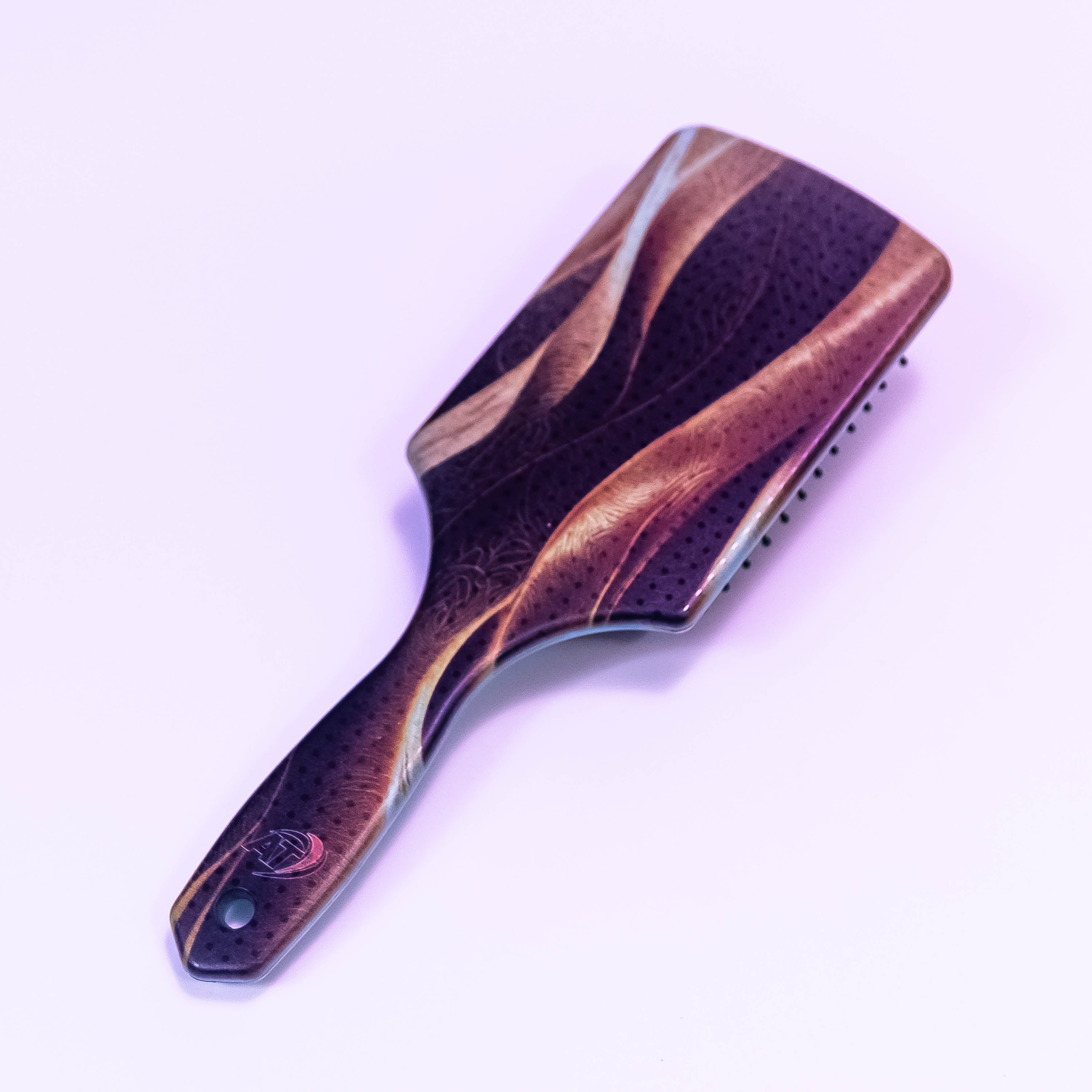 Flame Design Printed Hair Brush