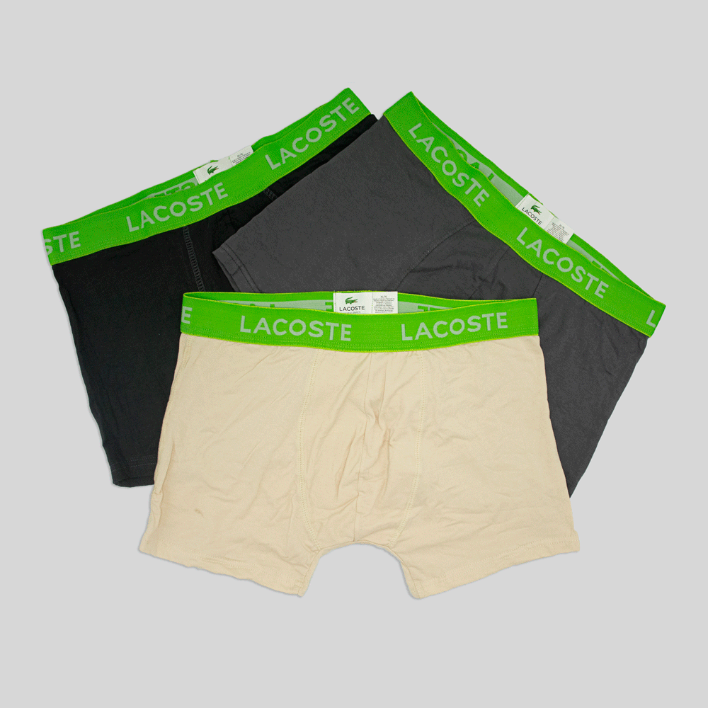 CL - Branded Boxer L-a-c-o-s-t-e  (Pack Of 3)